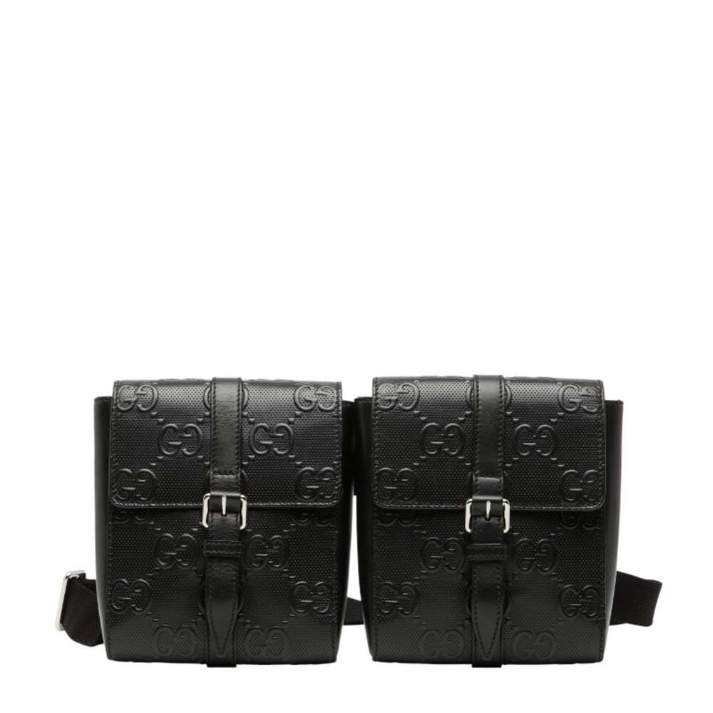 GUCCI Black Leather Fanny Pack - Picture 1 of 12